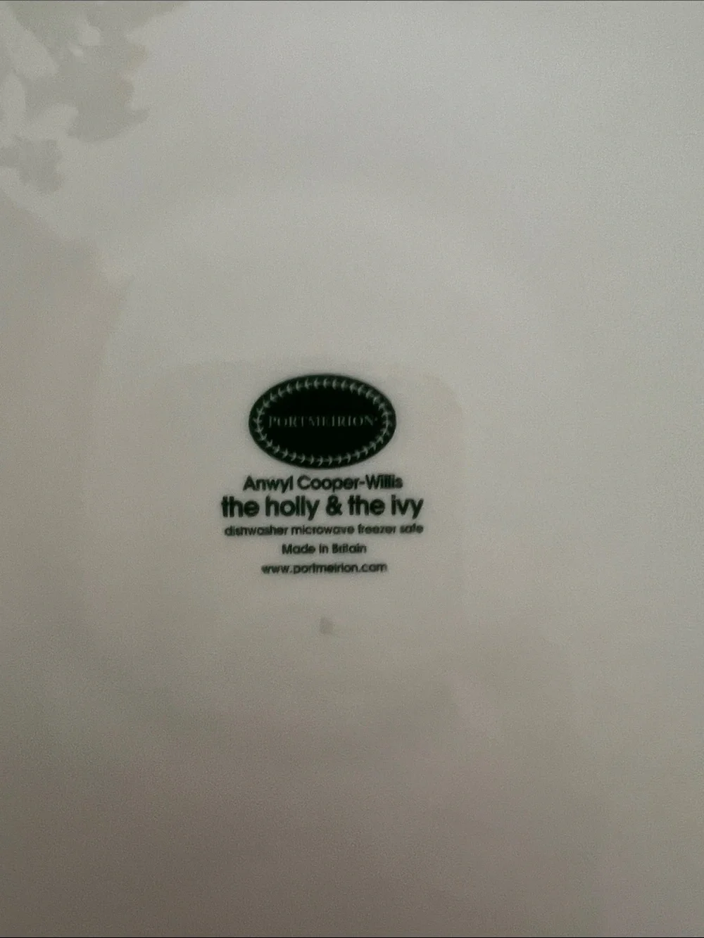 Portmeirion The Holly & The Ivy Festive Chip Plate